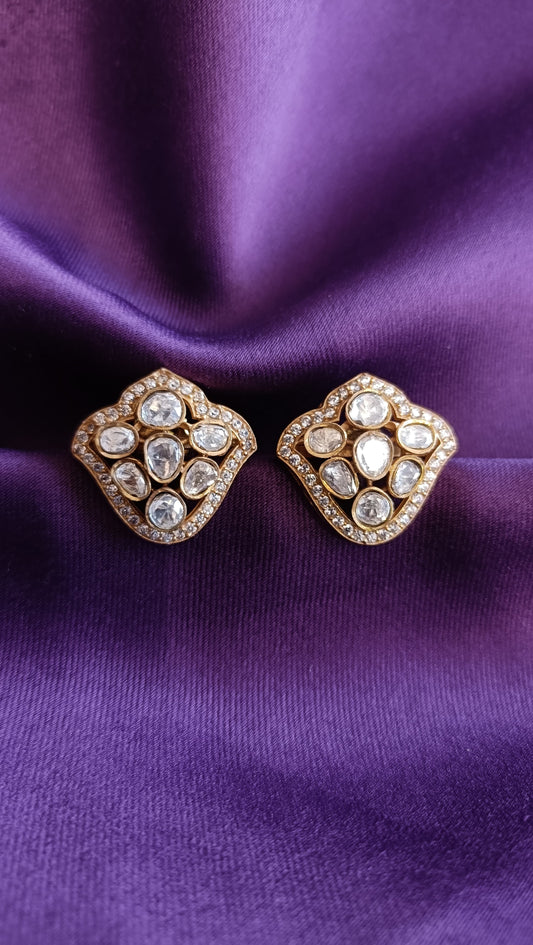 Tulip Polki Studs