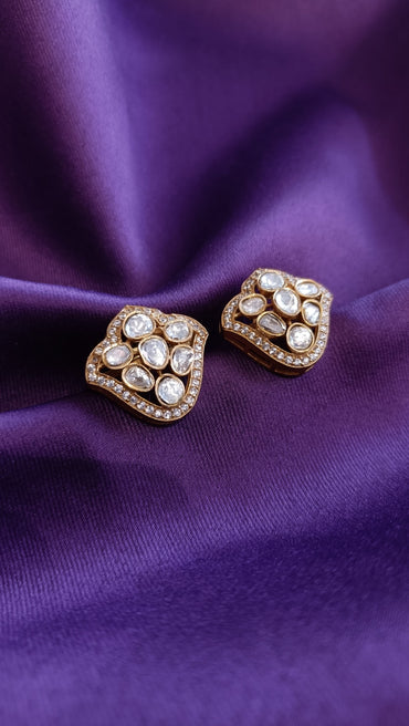Tulip Polki Studs