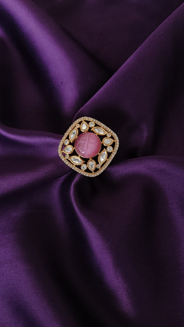 Blush Square Ring