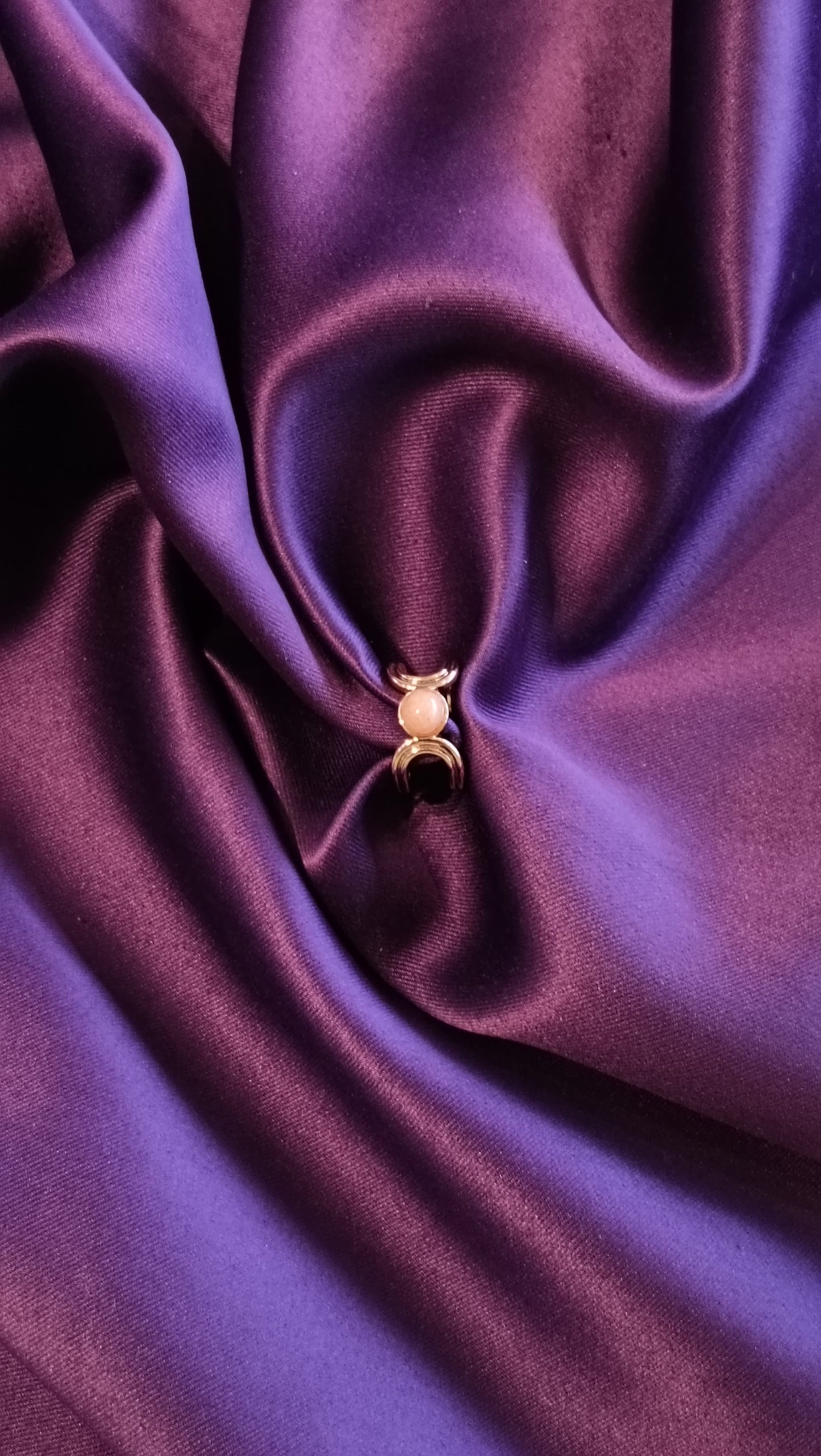 Peach Stud Ring