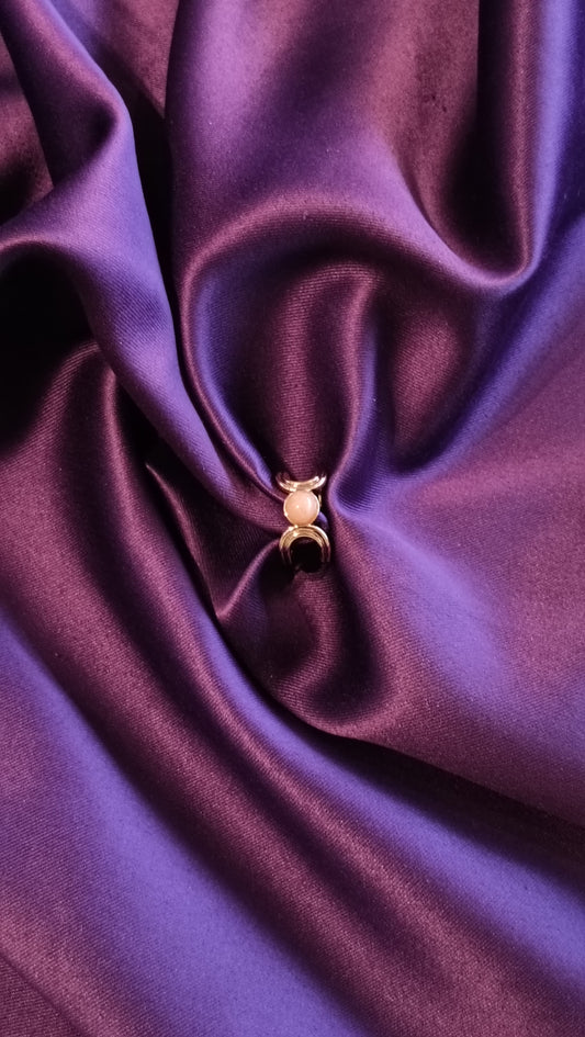 Peach Stud Ring