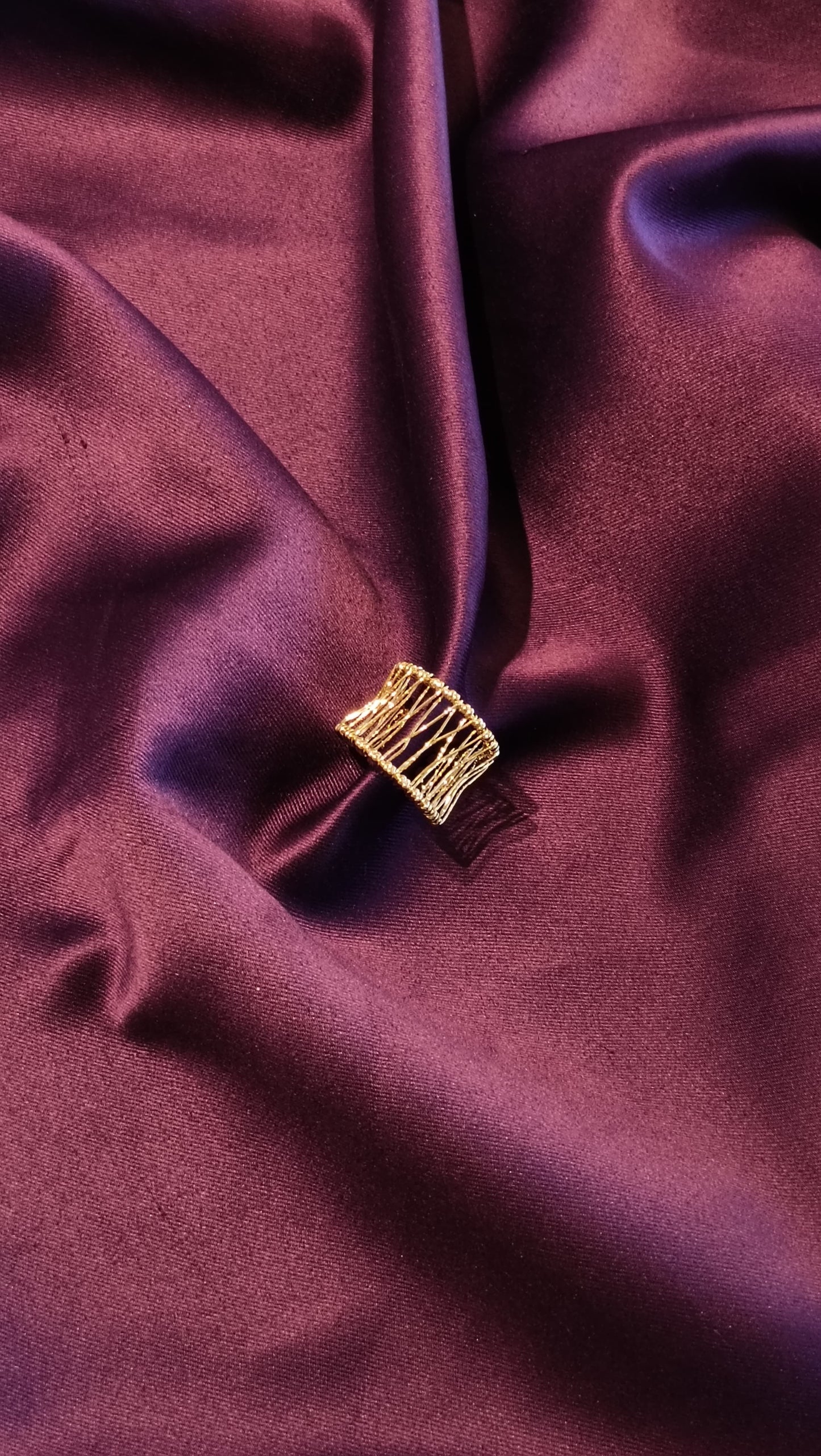 Gold Mesh Ring