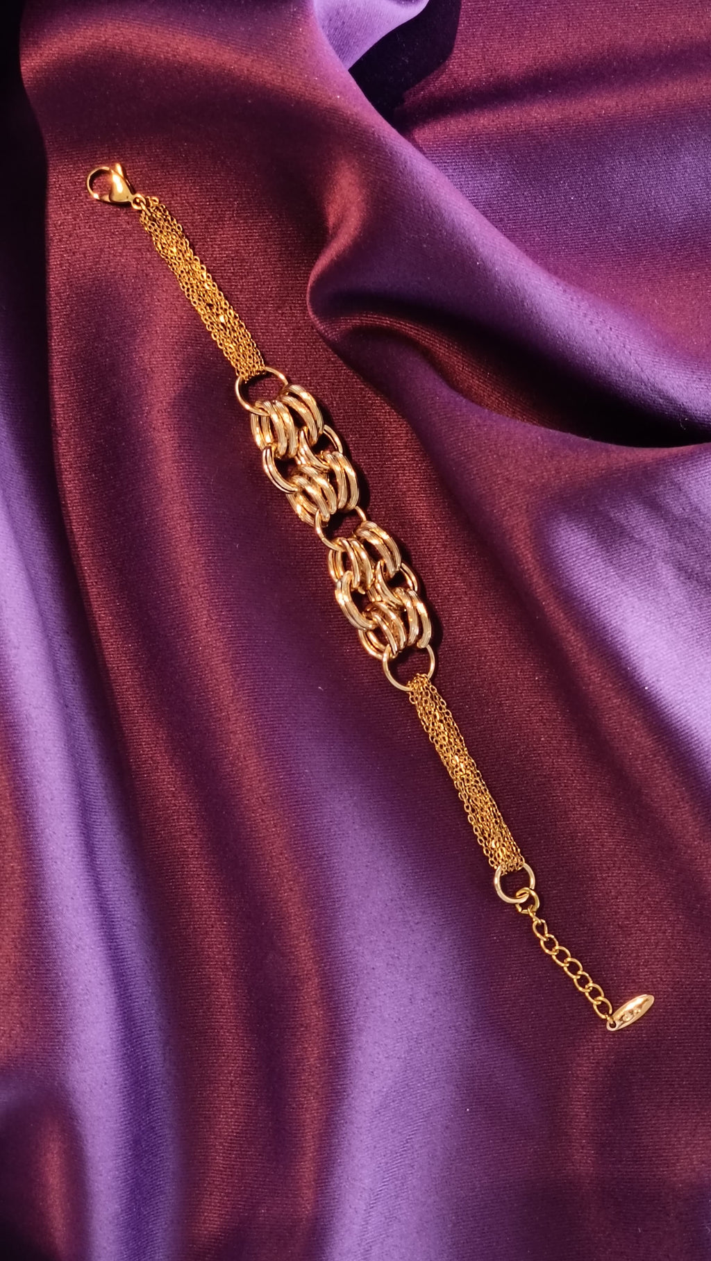 Gold Knot Chain Bracelet