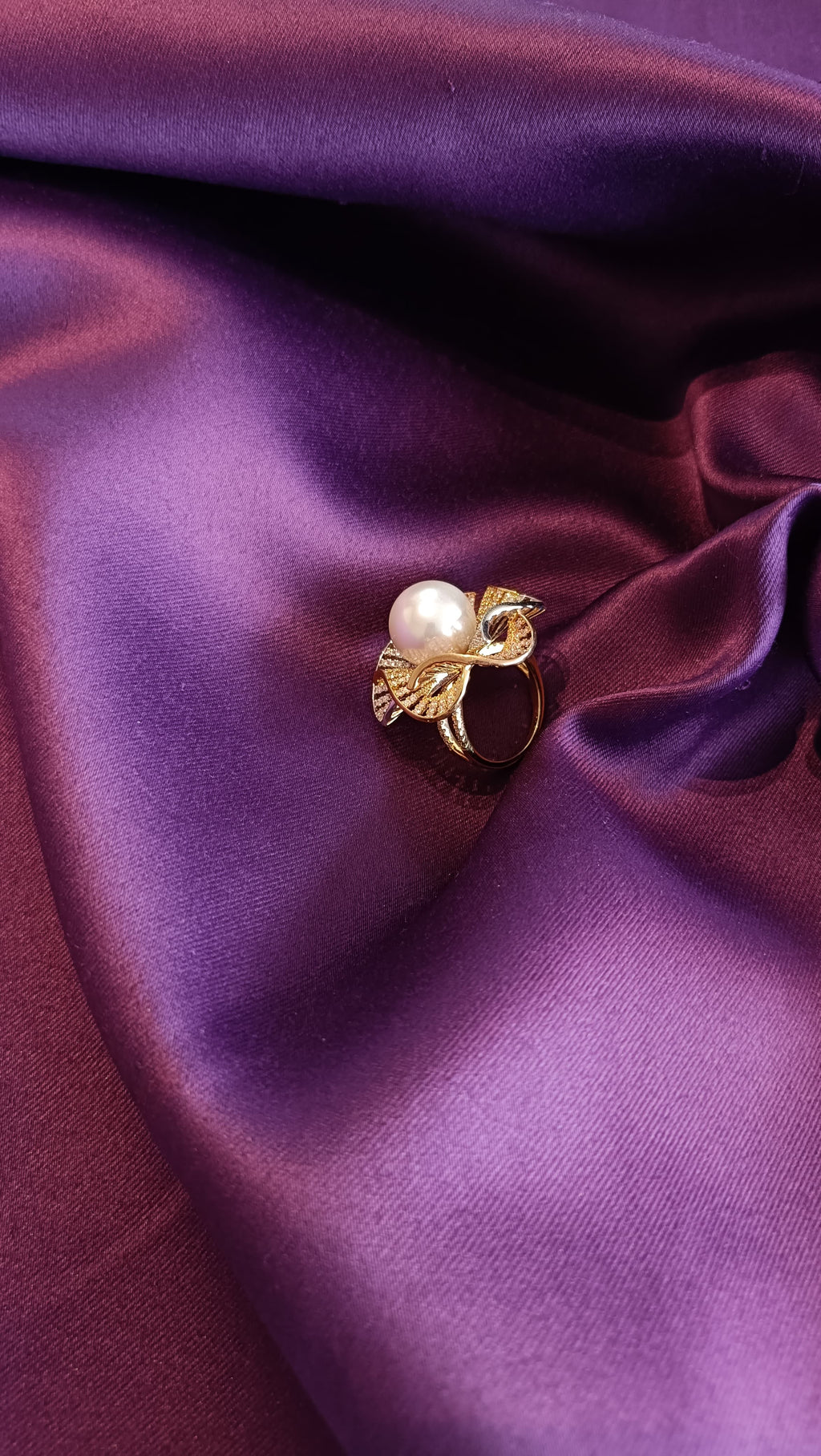 Moonstone Baguette Sunburst Cocktail Ring