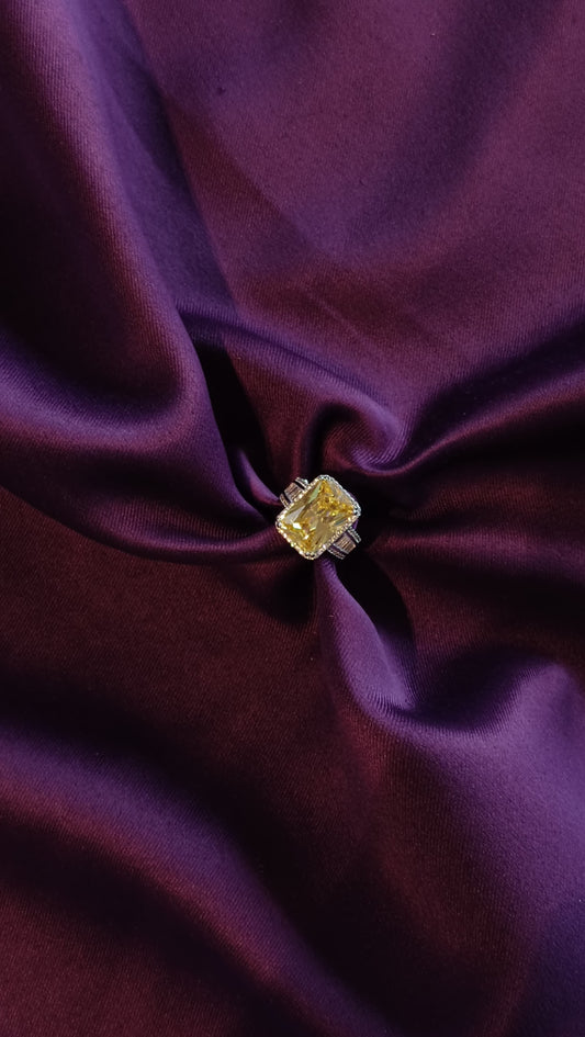 Amber Shine Ring