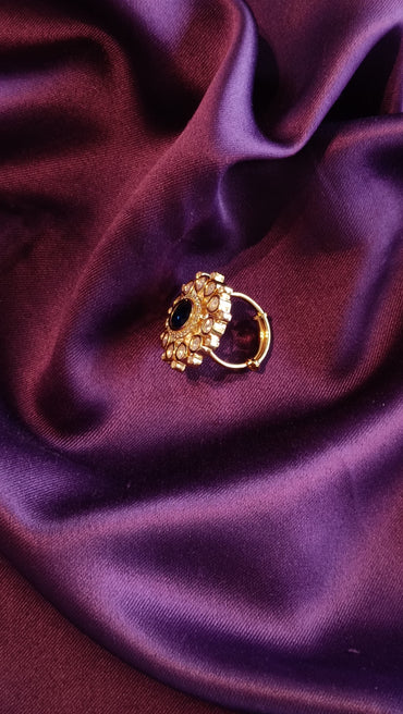 Midnight Fleur Ring