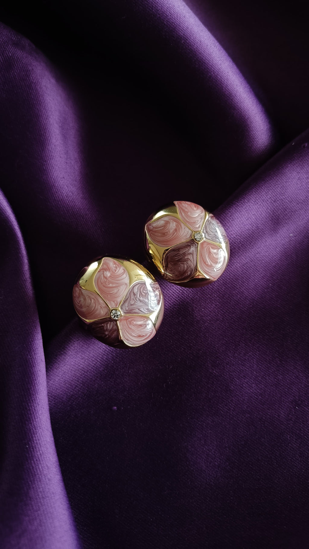 Blossom Quartet Enamel Earrings