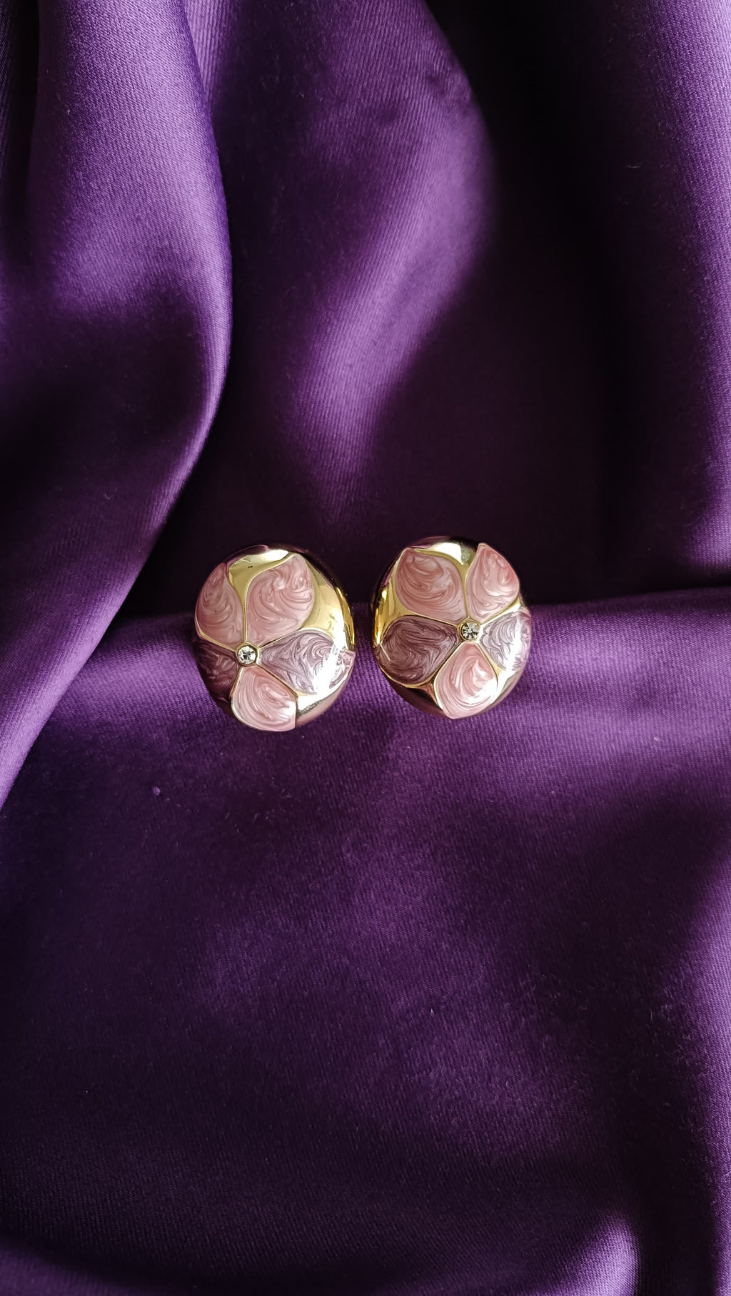 Blossom Quartet Enamel Earrings