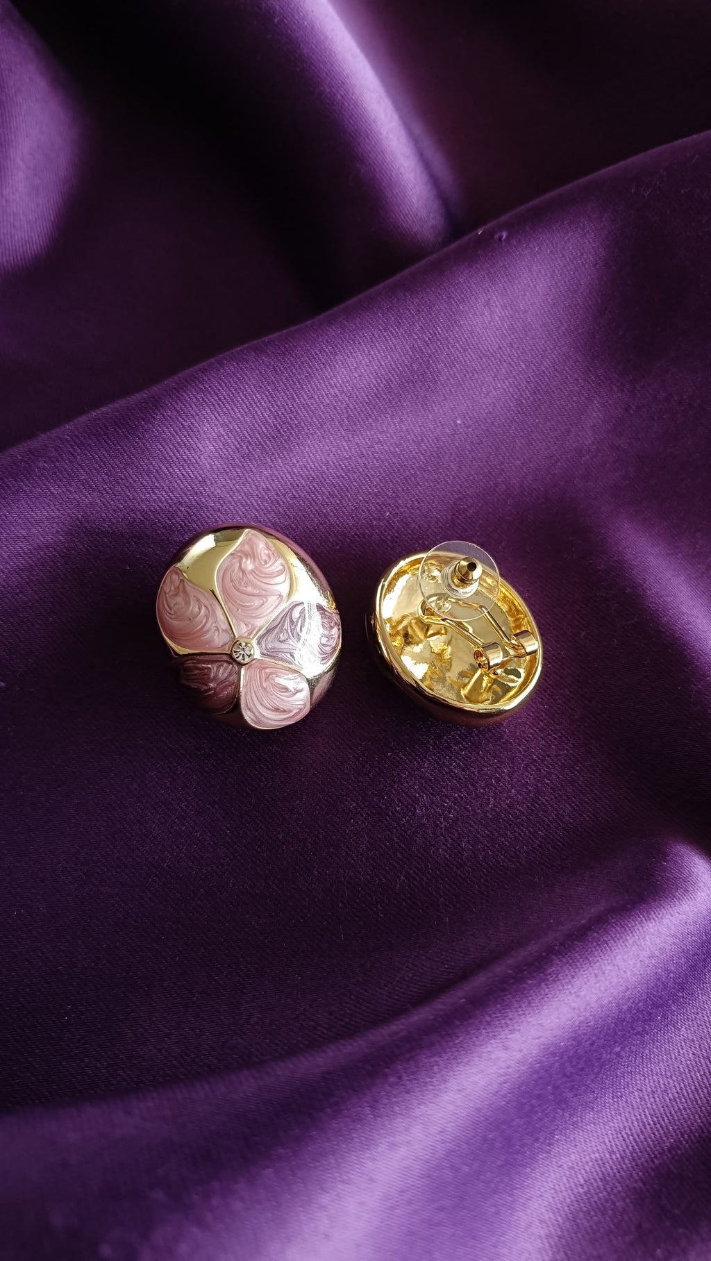 Blossom Quartet Enamel Earrings
