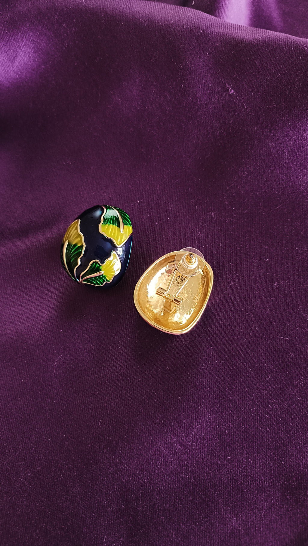 Tropical Earth Dome Stud Earrings