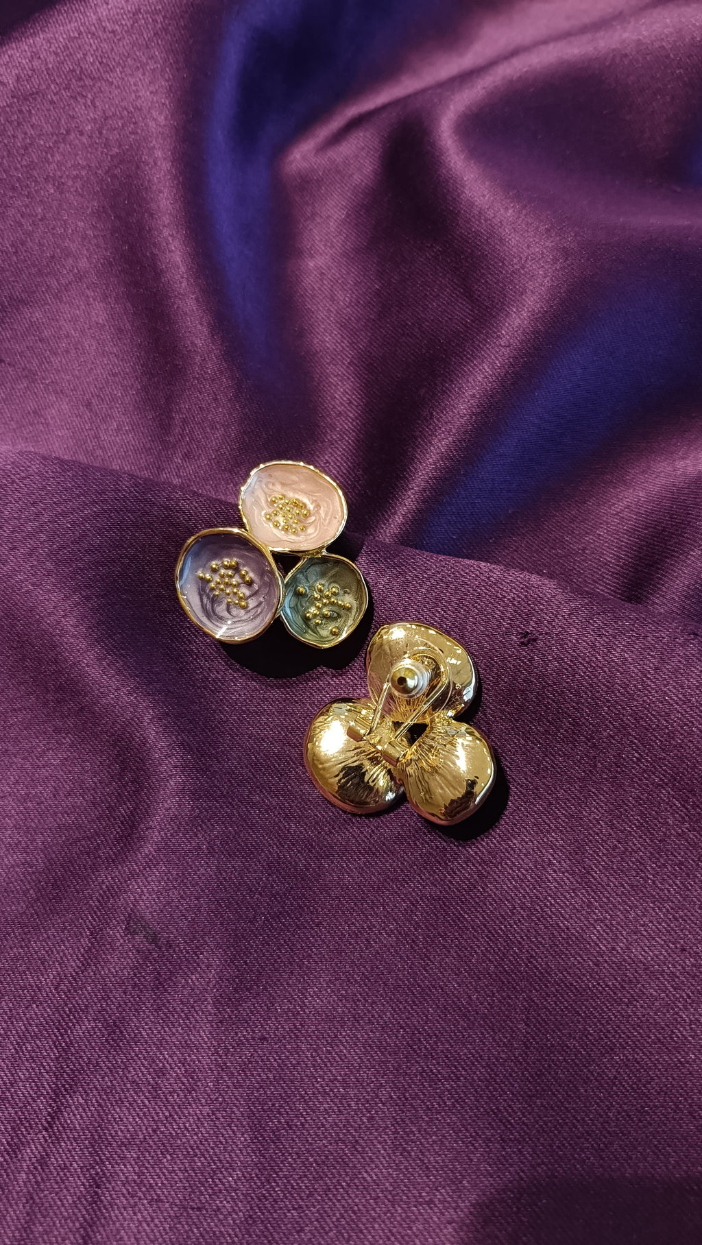 Aurora Petal Enamel Earrings