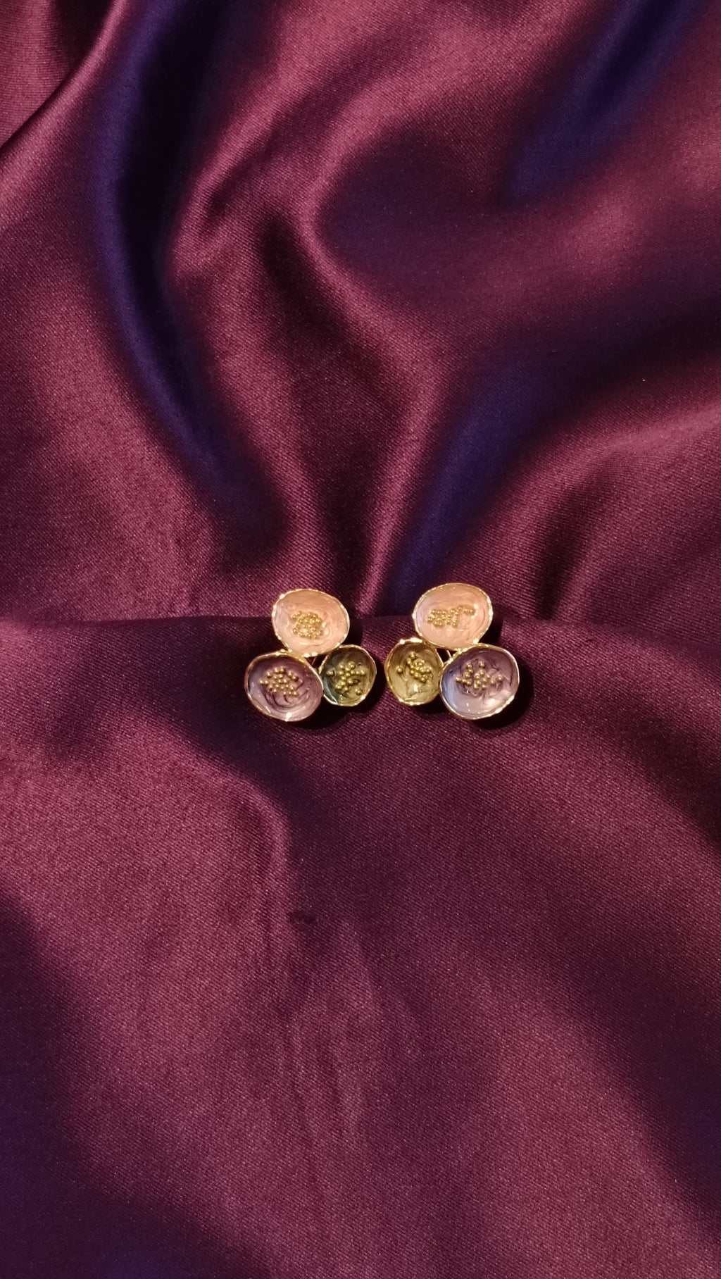 Aurora Petal Enamel Earrings
