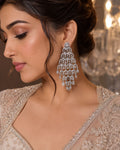 Diamond Cascade Chandelier Drop Earrings